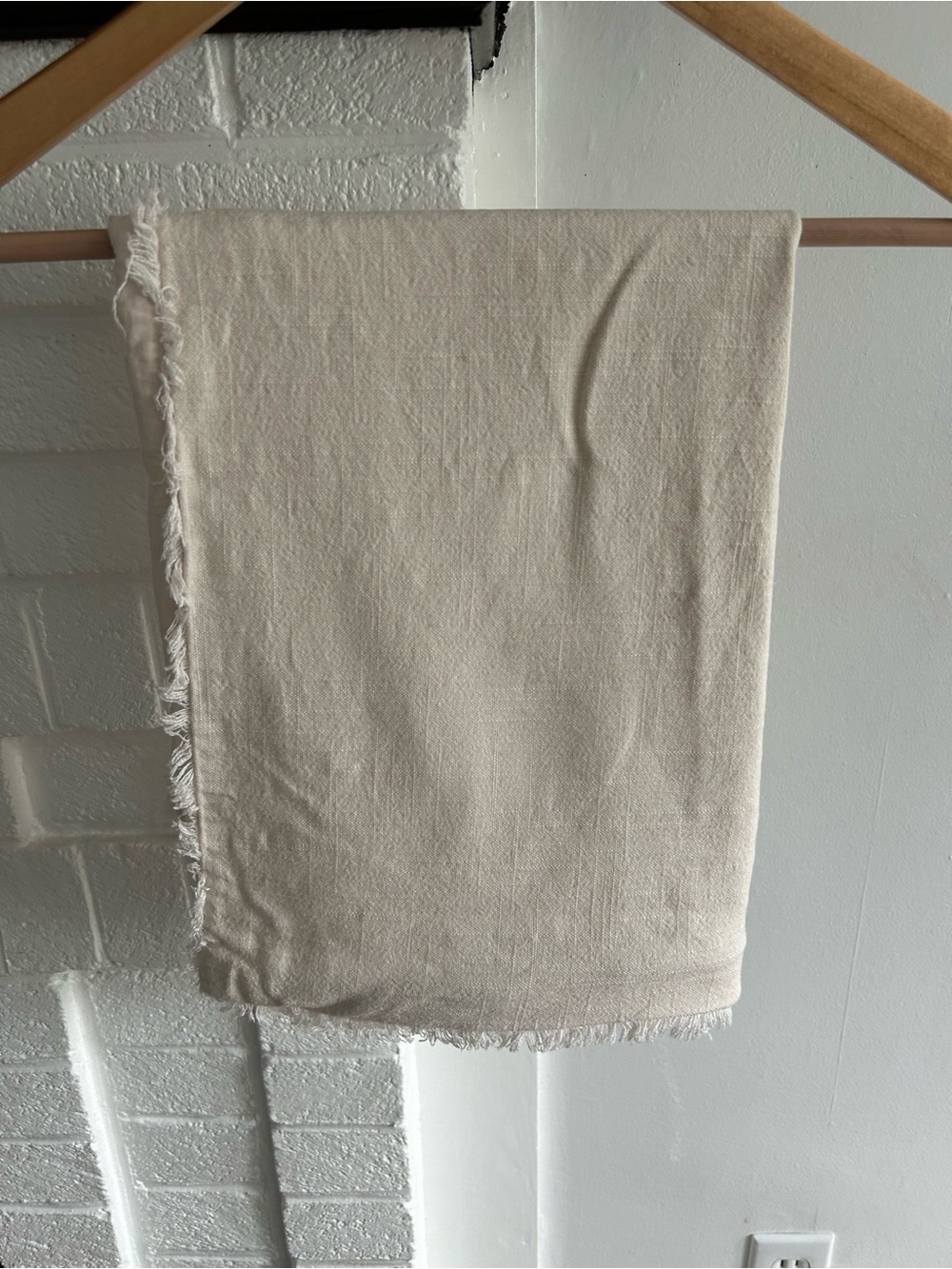 Casaluna Cream Fringe-Hem Pillow Sham